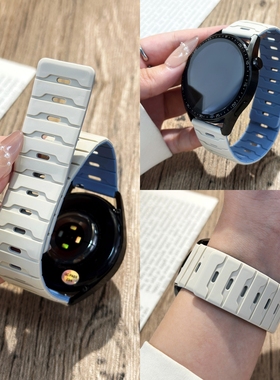 适用华为gt5手表表带gt6磁吸硅胶watch5腕带gt5pro高级watch4 pro高级感5pro男新款女生运动gt4智能gt3手表带