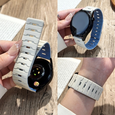 适用华为gt5手表表带gt6磁吸硅胶watch5腕带gt5pro高级watch4 pro高级感5pro男新款女生运动gt4智能gt3手表带