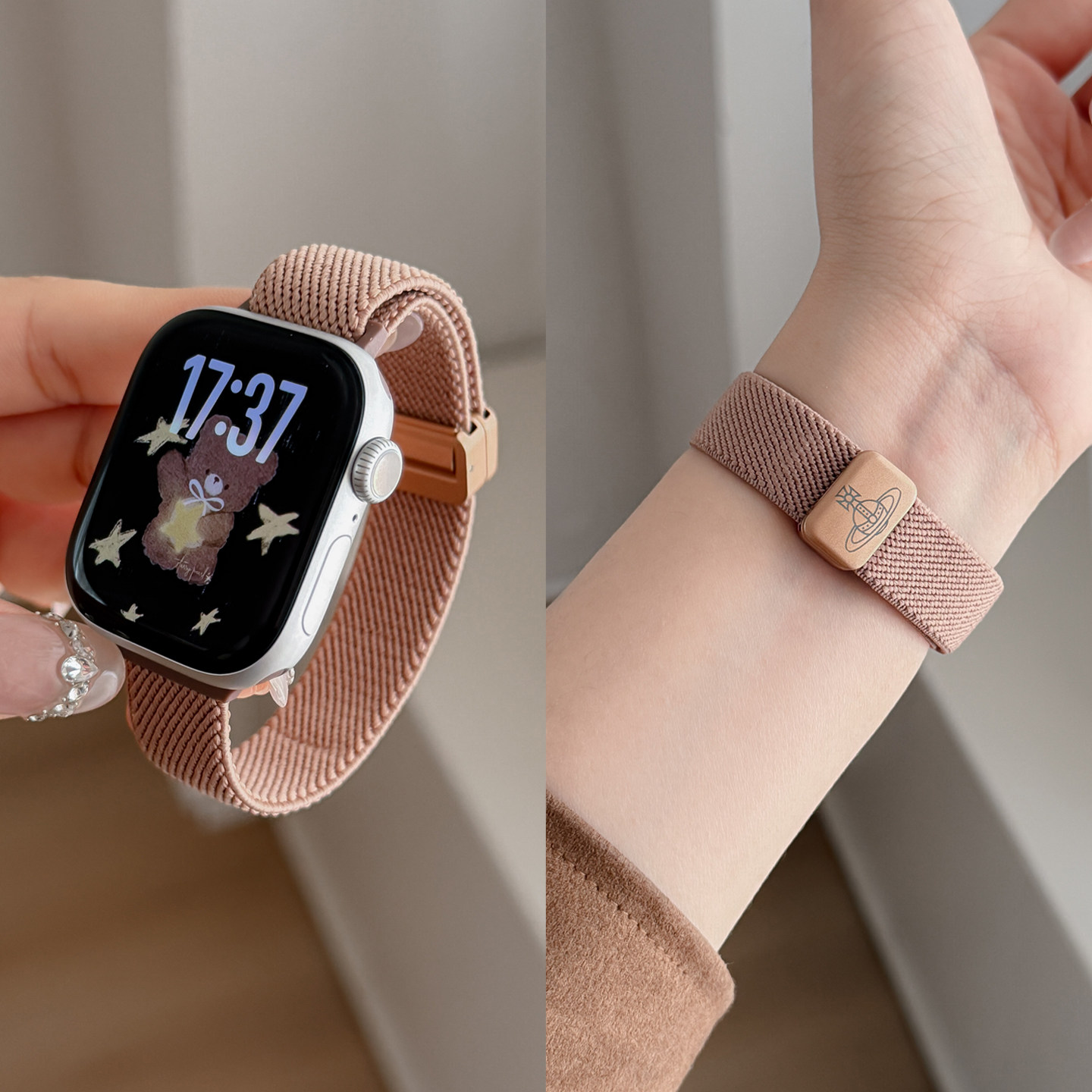AppleWatchs11/10尼龙磁吸扣表带