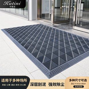 入户门前防滑地垫室外台阶商用拼接镂空地毯户外门口塑料蹭土脚垫