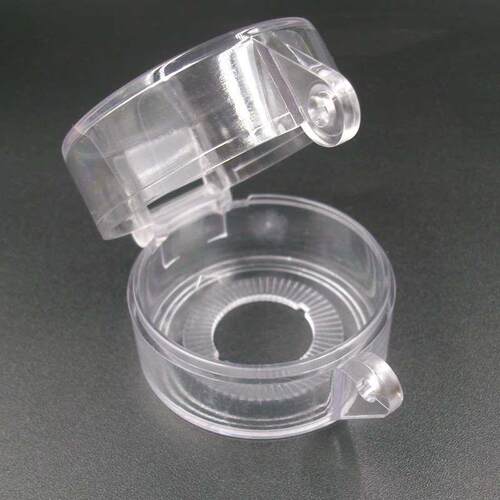 22mm 急停开关保护罩 按钮防护座 可挂锁防误罩 防尘罩 全透明