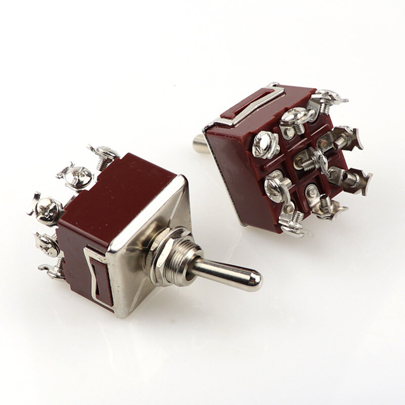 302 on-on 三刀双掷9脚2档 3档钮子摇臂电源开关 303 on-off-on