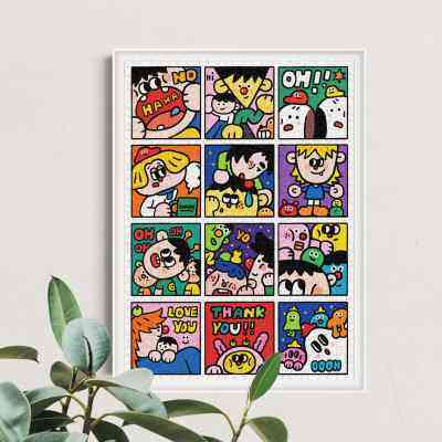 soulpuzz开心朋友仔1000片纸质蓝卡拼图成人减压高难度玩具