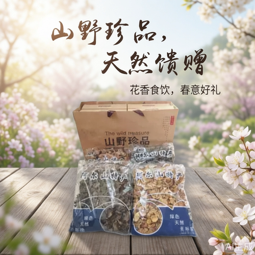 香菇盒装野生菌各种菌类送礼好看