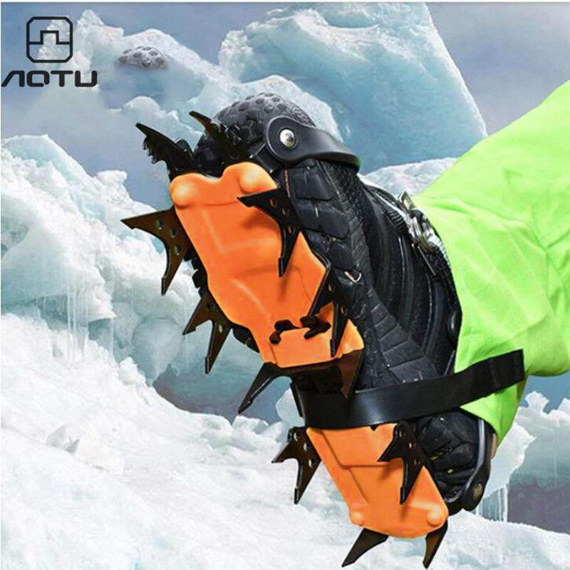 户外冰爪18齿不锈钢雪地防滑鞋套