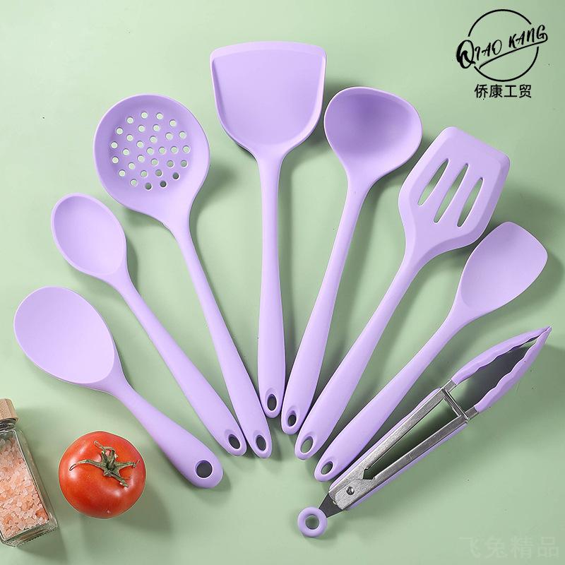 硅胶厨具8件套铲子勺子汤勺套装
