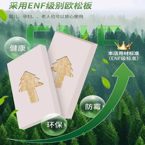 ENF级衣柜家用平开门简约现代18mm加厚实木欧松板大衣橱厂