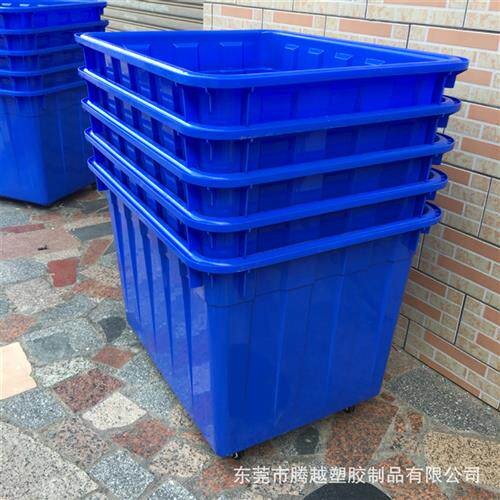服装厂带轮塑料水箱大方形水箱LLL套叠胶框不漏水