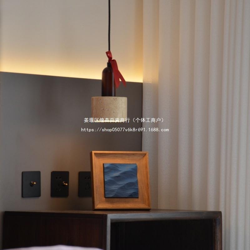 木雕海浪立体挂画木雕小摆件电视柜摆件正方形卧室桌面装饰画手工图片