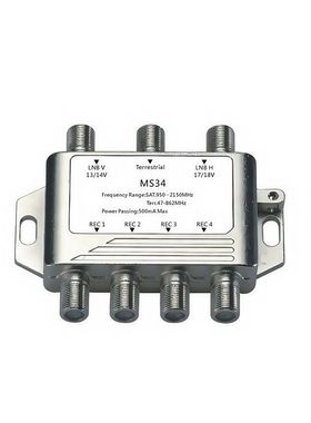 3*4 Satellite Multiswitch电视信号多路切换开关三进四出 MS34