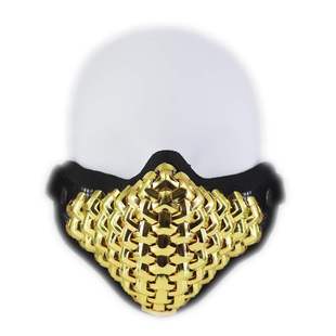 古风黑悟空盔甲面具 山文甲汉服飞鱼服铠甲面罩O甲胄配饰