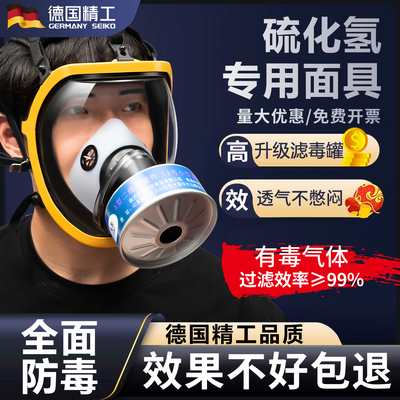 硫化氢专用丨德国防毒面具全面罩