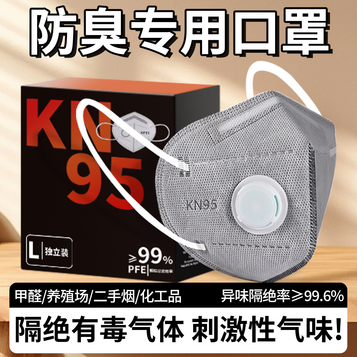 防臭口罩养殖场防异味隔绝防刺激性气味垃圾场厕所防臭气保洁护工