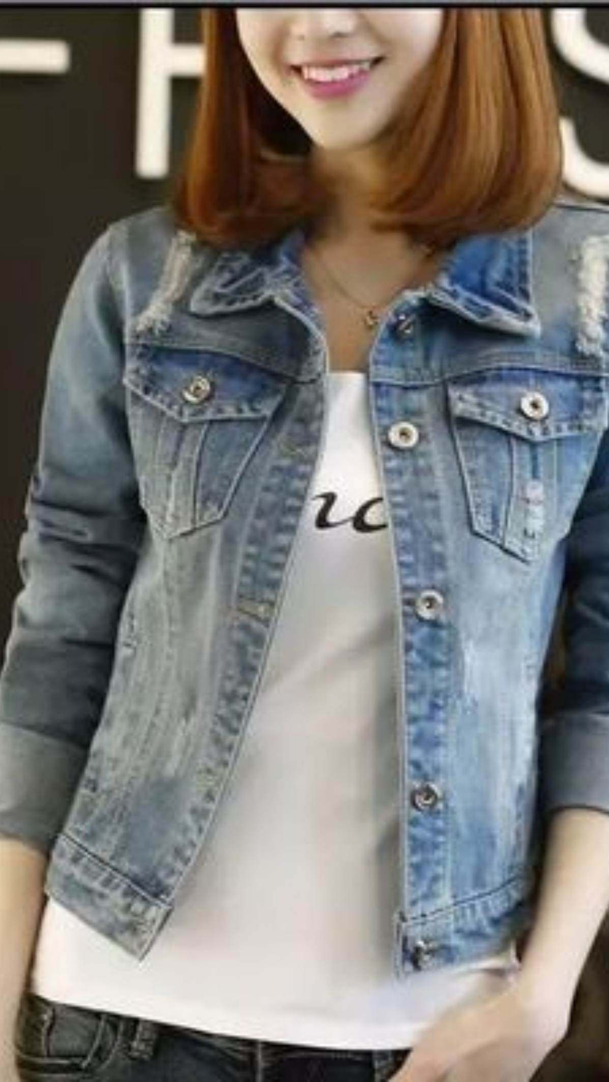春秋季新款牛仔短街头外套女长袖韩版潮夹克短款宽松胖MM大码上衣