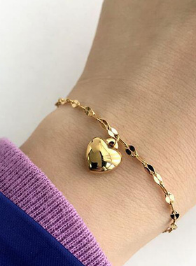 Student love pendant bracelet Fresh boudoir jewelry爱心手链