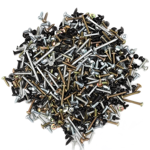 镀锌十字自攻螺丝大全混装3M4M5M6家装DIY维修平头圆头大扁头螺钉