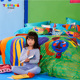 涂涂抹抹多巴胺儿童床上用品四件套高端艺术纯棉彩色卡通床品床单