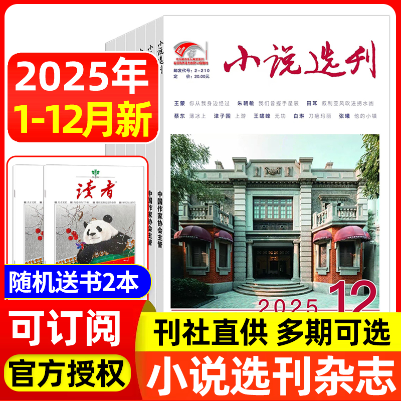 小说选刊杂志2025年/2024年可选
