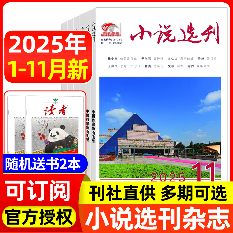 小说选刊杂志2025年/2024年可选