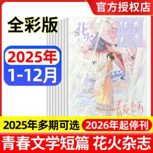 非黑白版 12月AB 青春文学校园文艺都市言情小美好爱格系列 2025年1 花火杂志全彩版