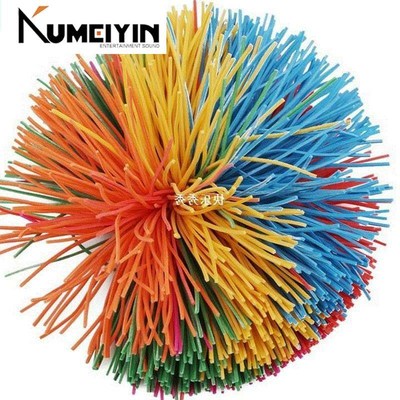 Big 6/9cm Fidget Sensory Koosh Ball Children Funny Rainbow T
