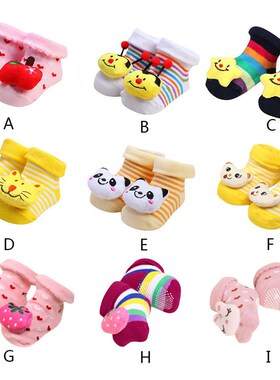 Newborn Socks Winter Cute Cartoon Newborn Baby Girls Boys An