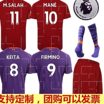 LiverpooL footbALL jerSey 1819 SALAh kidS AduLt Suit Soccer