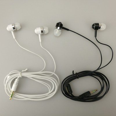 3.5mm Good quality earphones black white Transparent earbud