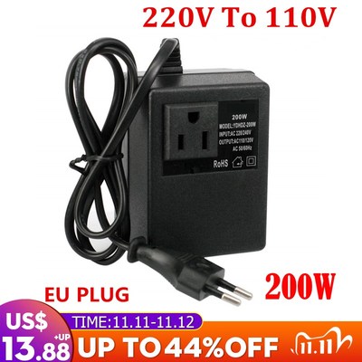 200W Voltage Converter Transformer 220V To 110V Step Down Tr