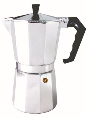 aluminum mocha cup octagon coffee pot France maker machine