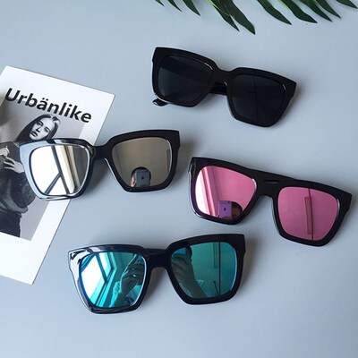 明星同款墨镜 2017大框黑色太阳镜 复古个性遮阳镜潮男女街拍眼镜