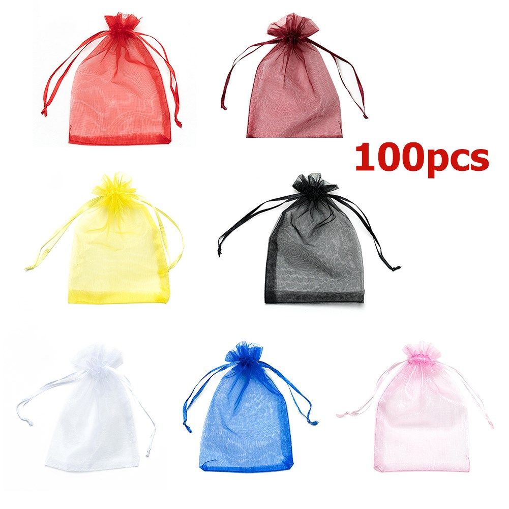 small yarn organza bag pouches drawstrings bags christmas g