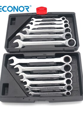 Ratchet Wrench Set Ratcheting Spanner 12pcs 8 19mm size Dul