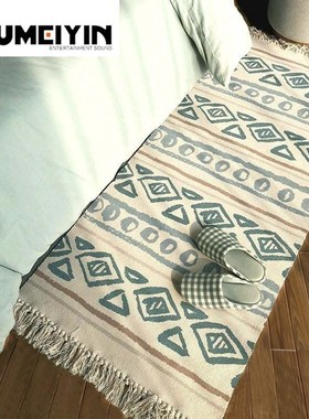 Printed bedside rug bedroom linoleum room Nordic rectangula