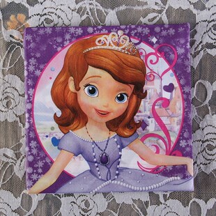 JJ02, 20pcs Princess Sofia Paper Napkin for Kids Birthday Pr