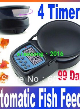 auto digital aquarium automatic tank fish feeder 4 feeding t