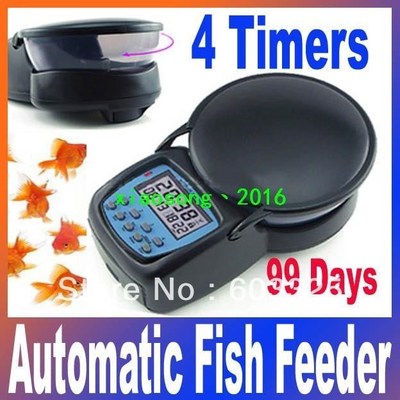 auto digital aquarium automatic tank fish feeder 4 feeding t