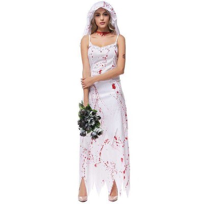 female zombie ghost Bride Halloween Ghost woman dress 万圣节