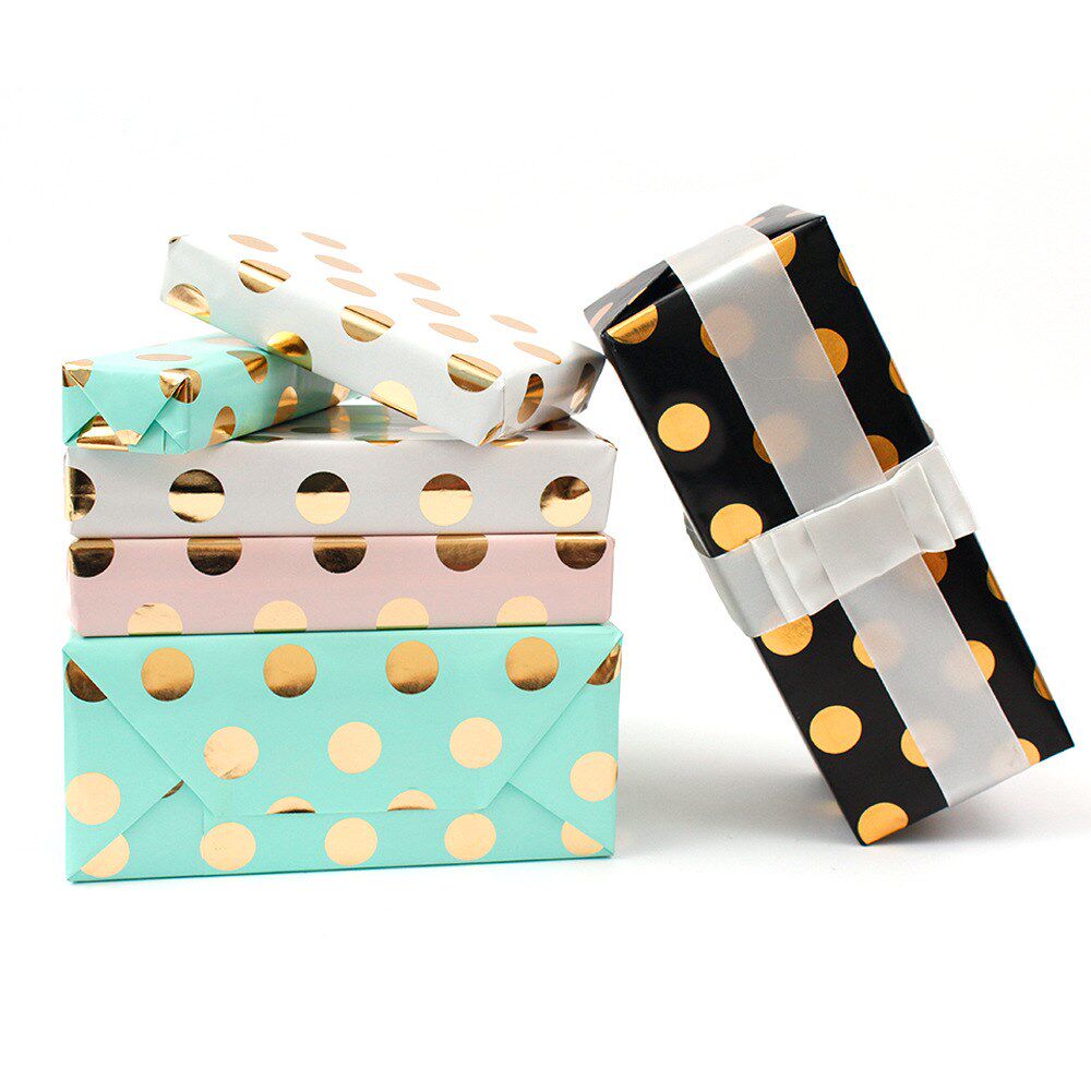 50*70cm wave point wrapping paper holiday gift decoration p