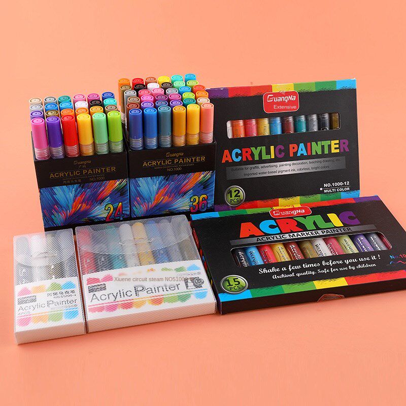 guangna 1000 acrylic painted  marker 36 color acrylic graff