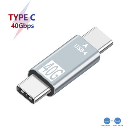 USB 4.0 Type C Adapter USB C 40Gbps Data Sync Adapter Male