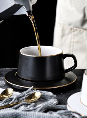 MUZITY Ceramic Coffee Cup And Saucer  Design Porcel