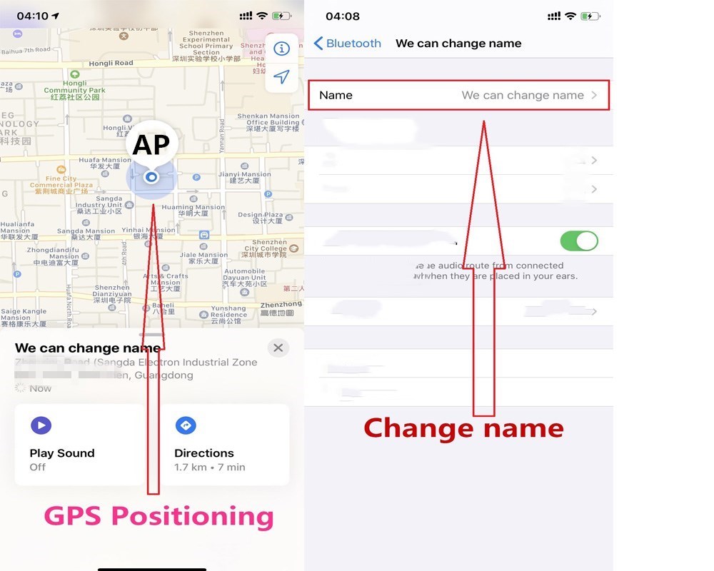 H1 chip earphone Gps Rename Air Ap3 pro Ap2 Tws Gen 2 Pods