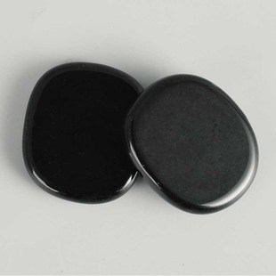 Palm Stone black obsidian gemstone natural Healing Crystal t