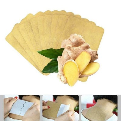 10Pcs Ginger Detox Patch Body Neck Knee Pad Pain Relief Swel