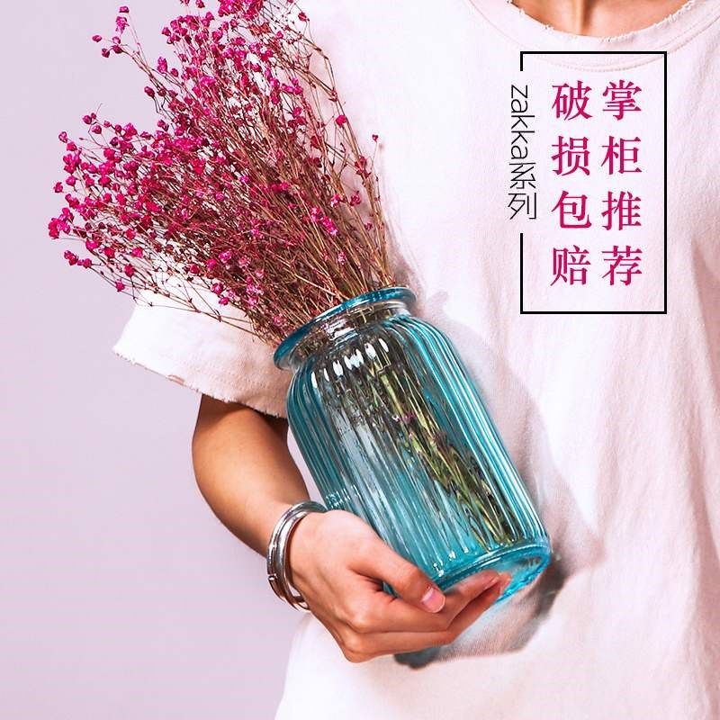 glass vases living room table decoration transparent water h