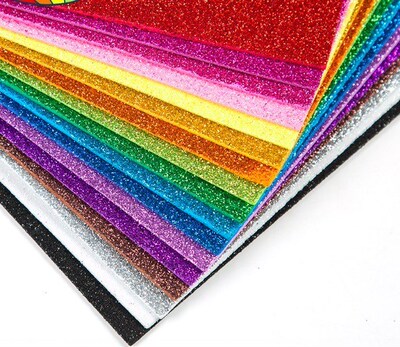 10SheetS Glitter Foam PaPer SParkleS PaPer For Children#39S