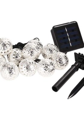 10LEDs Moroccan Lantern Solar Lamp Waterproof Fairy