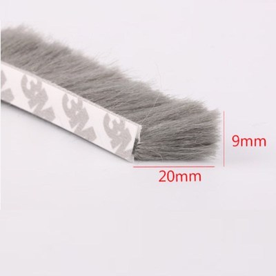 Fin Seal Brush Self Adhesive Weather Strip Felt Draught Excl