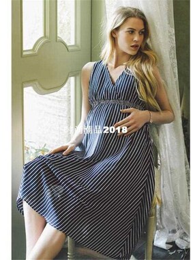 Pregnant Women Dress Summer Outfit Europe Maternity Clothes
